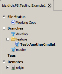 New Feature branch in SourceTree
