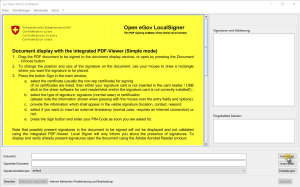 Screenshot - Sign PDF with Open eGov LocalSigner