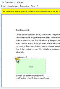 Screenshot - Sign PDF with Open eGov LocalSigner