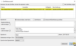 Screenshot - Sign PDF with Open eGov LocalSigner